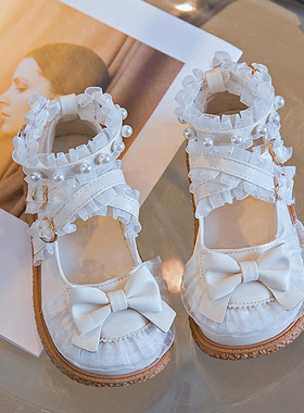 netx GJLG 女童洛丽塔鞋子2025新款中小童lolita公主皮鞋宝宝单鞋