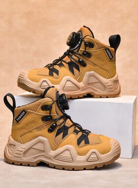 netx inss男童鞋子2025秋冬款防水儿童登山鞋软底加绒女童运动鞋