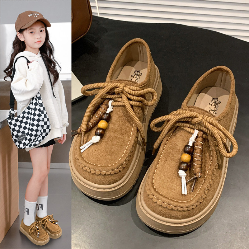 netxMaxM女童勃肯鞋2025春秋儿童百搭小皮鞋中大童软底单鞋运动鞋