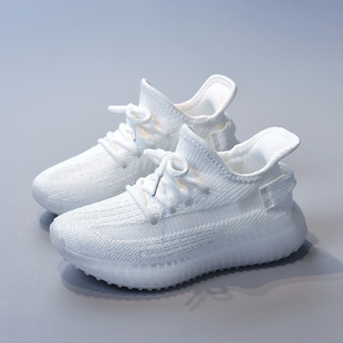 英国Next Alice儿童小白鞋2024夏季款男女童纯白色网面透气椰子鞋