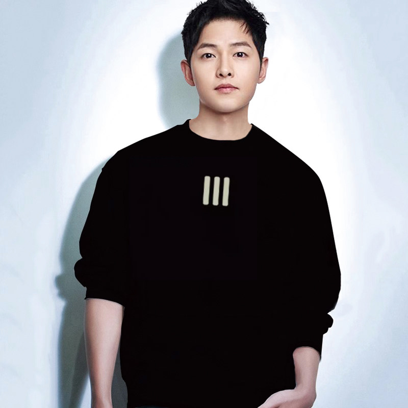 仓树一石2025潮牌高级感圆领卫衣男士欧洲春秋款纯棉高端轻奢外套