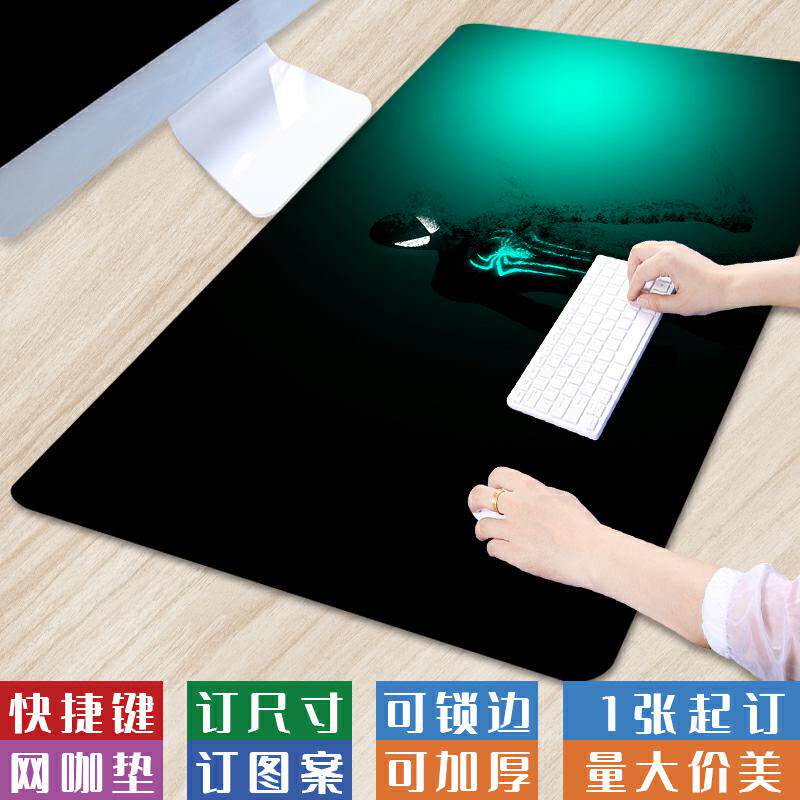 超大号简约可爱蜘蛛侠键盘垫漫威卡通办公鼠标垫锁边创意动画桌垫