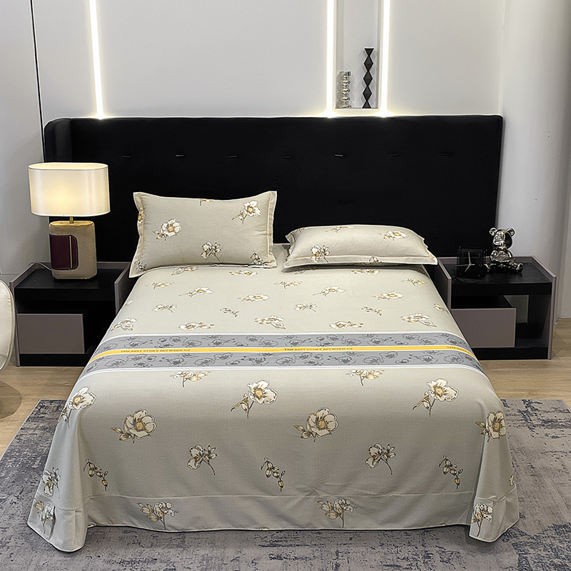 100%棉加厚全棉磨毛床单单件纯棉1.8m床上用品棉布被单子单双人加