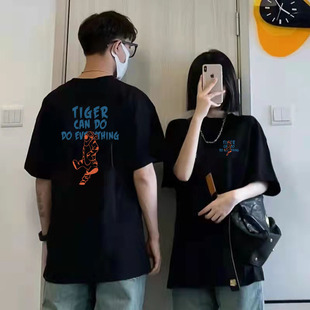 ins风清新自然显白显瘦圆领印花T恤 2025新款 原创小众短袖 经典 时尚