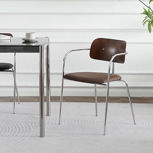 HACOSN汉卡森意式极简工业风餐椅