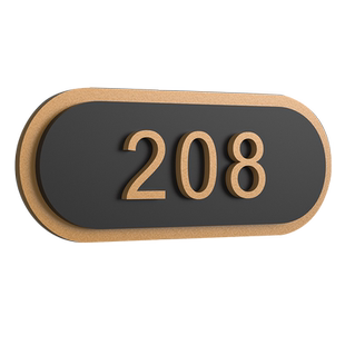 亚克力门牌号码牌定制轻奢酒店名宿宾馆房间房号牌包间包厢号码牌家用入户门牌创意数字门号牌楼层指示索引牌