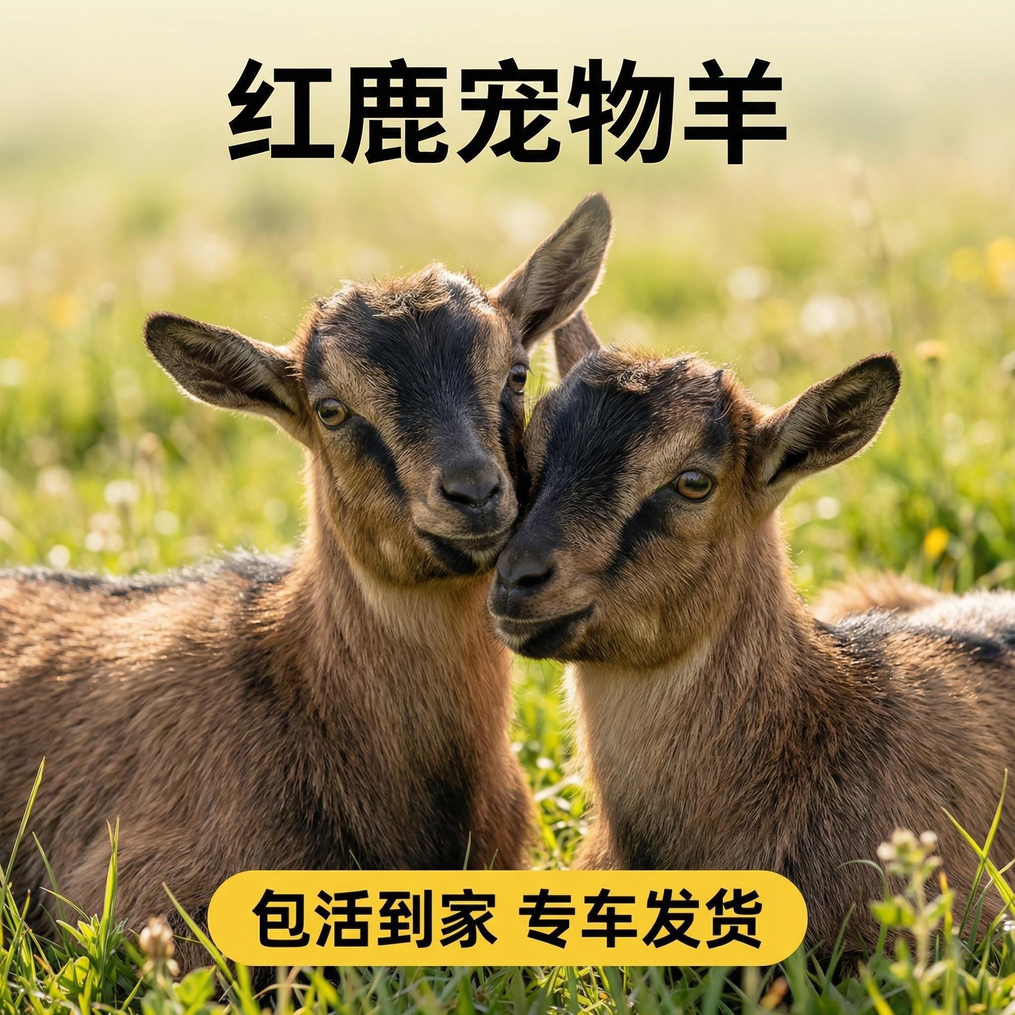 纯种红鹿奶山羊小羊羊苗活体幼崽高产奶山羊怀孕母羊宠物羊活体羊