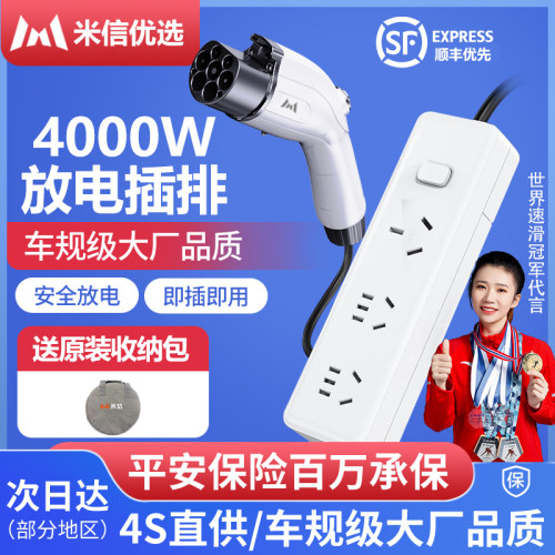 新能源汽车外放电枪插排线比亚迪