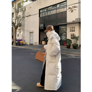 Next Alice90%白鹅绒超长款羽绒服女款冬季2025新款极寒加厚外套