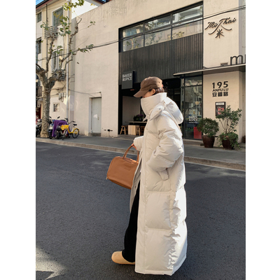 Next Alice90%白鹅绒超长款羽绒服女款冬季2025新款极寒加厚外套