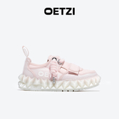 OETZI冰人奥兹丑萌鞋 休闲情侣鞋 女厚底果冻鞋 秋冬冰山蔓延帆布鞋