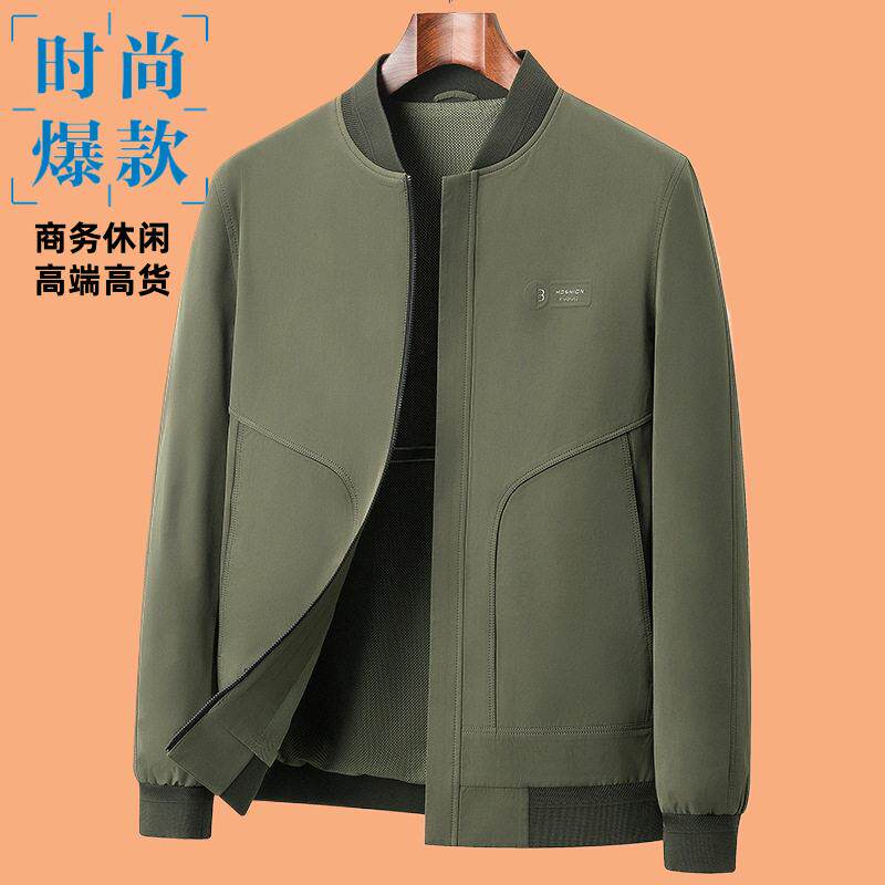 男青年茄克衫今年流行春秋新款领