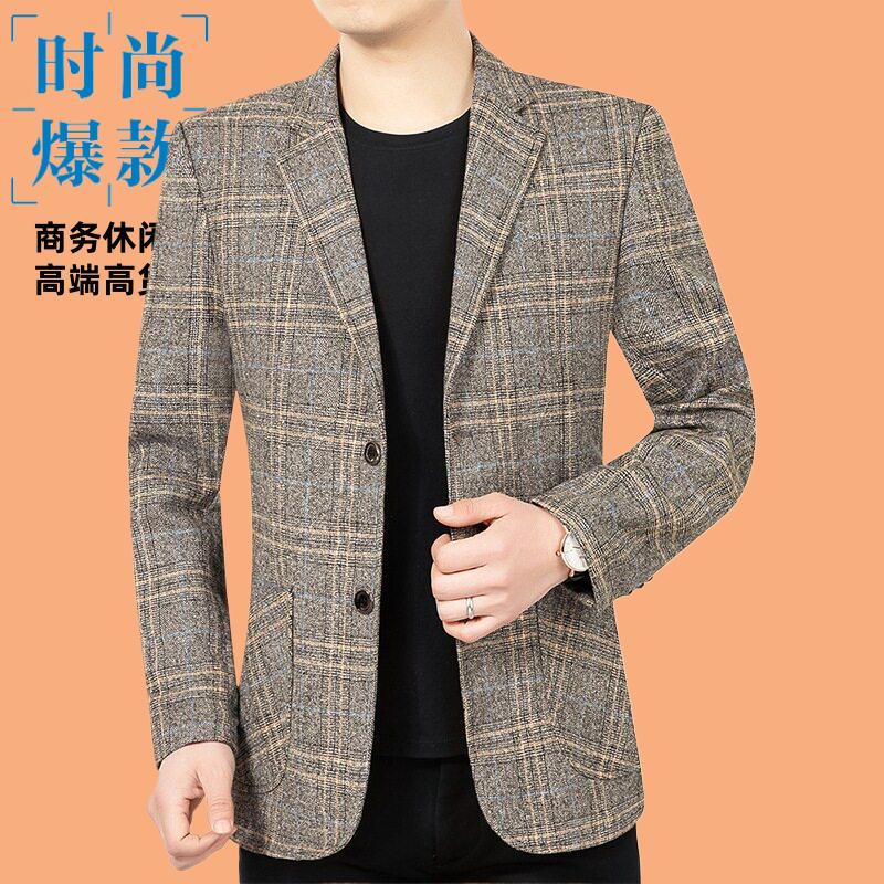 2026中年男士西装春休闲便服单西