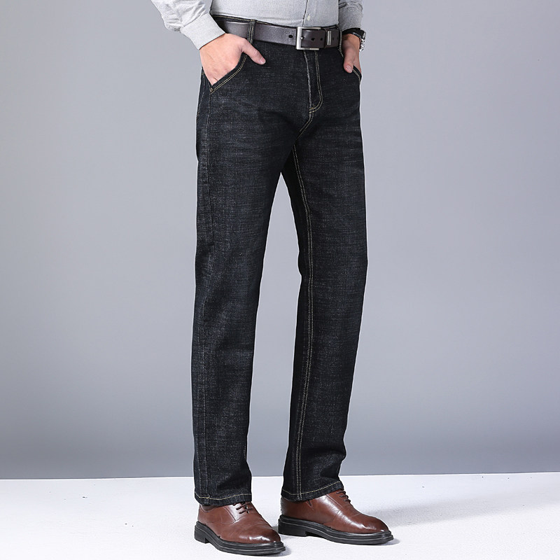 WASSUP BEE秋季男士弹力牛仔裤男款式直筒商务休闲百搭牛仔长裤