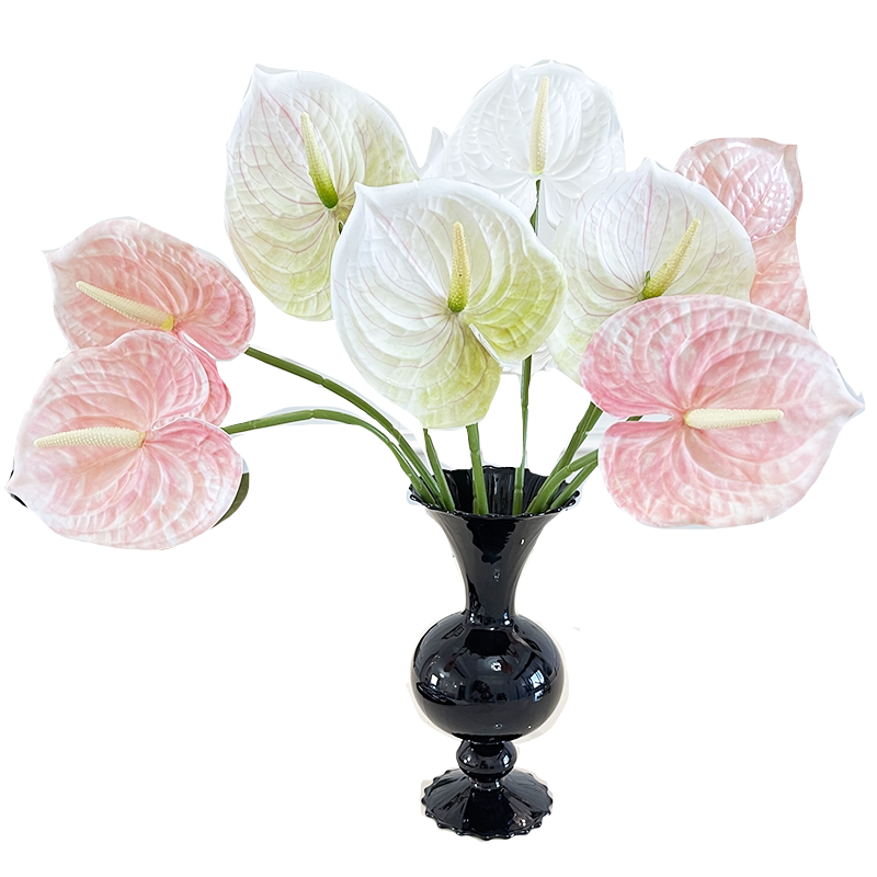 粉掌仿真花假花客厅装饰花束