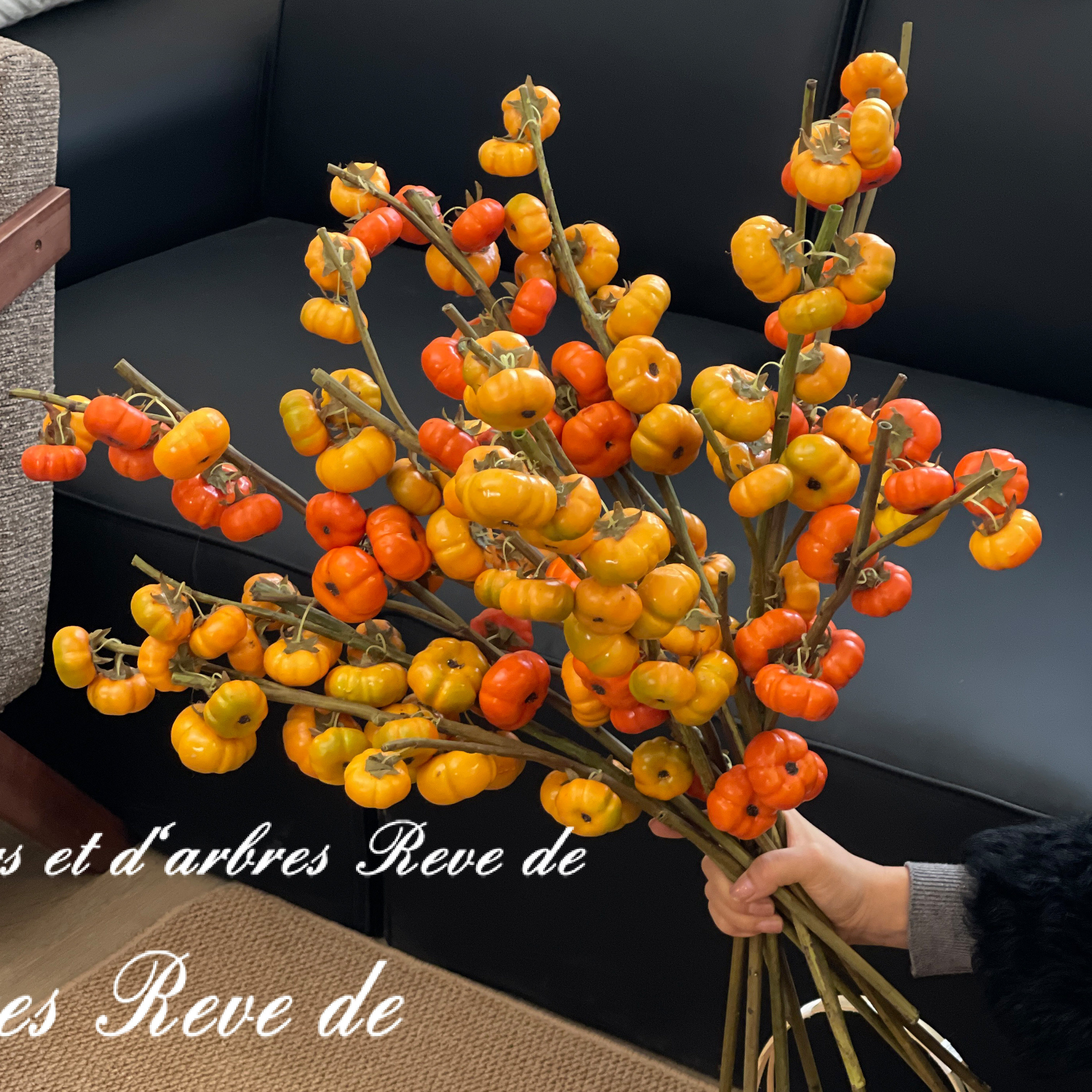 福运仿真小南瓜客厅餐桌玄关吉祥装饰品拍摄道具干花中古摆件花艺,家居饰品,仿真花/假花,淘宝优惠券,粉丝福利购,淘宝优惠卷