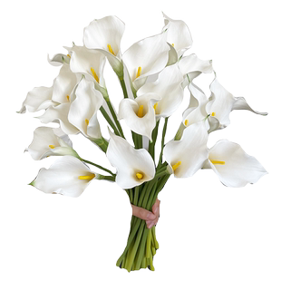 轻奢高档马蹄莲仿真花假花客厅餐桌花艺摆件婚礼拍照毕业季手捧花