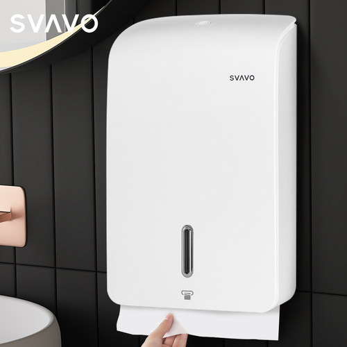 瑞沃纸巾盒壁挂式打孔商场卫生间