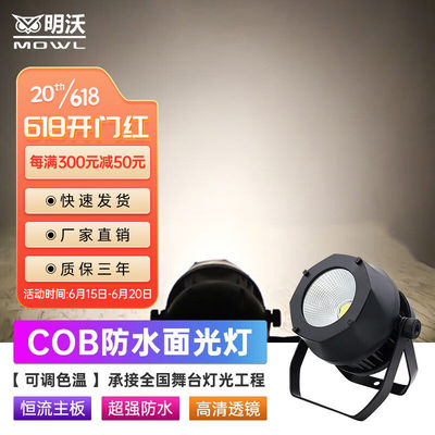 MOWL明沃防水cob面光灯户外景观舞台灯具套餐LED氛围灯200W【可调