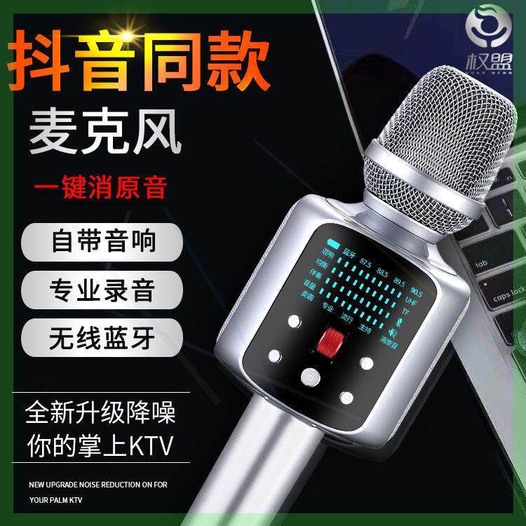 话筒音响一体自带声卡户外K唱歌无线蓝牙神器麦霸便携麦克风