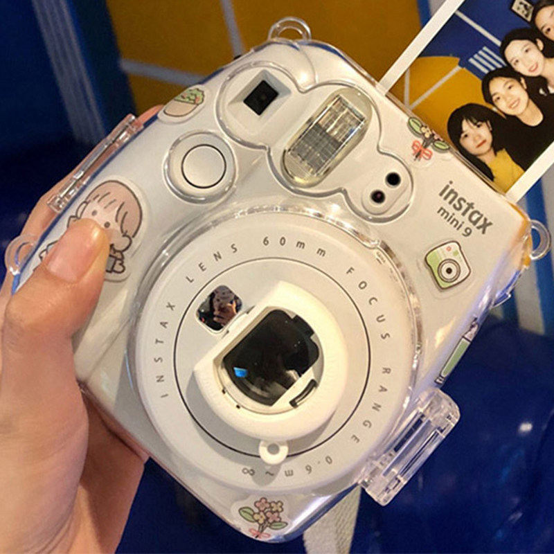 【mini9透明水晶壳】拍立得保护壳instax硬壳外壳相机壳子配件怎么看?