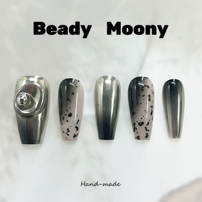 【海盐可可】BeadyMoony2023年新款手工定制穿戴甲高级感美甲成品