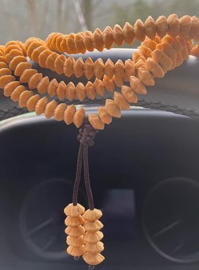 九华山金钱菩提籽文玩手串女金叶菩提手持佛珠男莲花金钱子手链