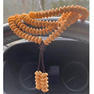 九华山金钱菩提籽文玩手串女金叶菩提手持佛珠男莲花金钱子手链