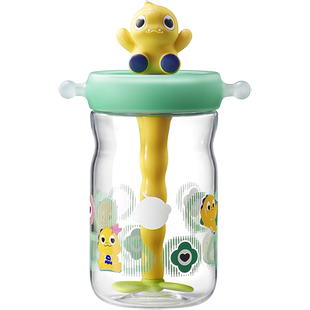 babycare恐龙冷萃儿童吸管水杯