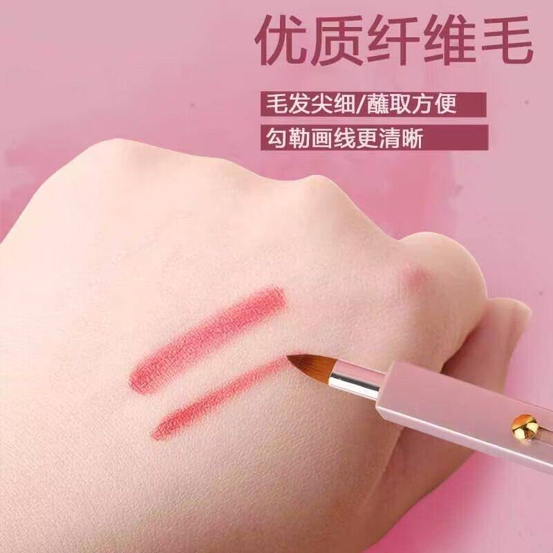 初学者专用伸缩双头便携唇线笔涂抹口红化妆工具小巧唇刷