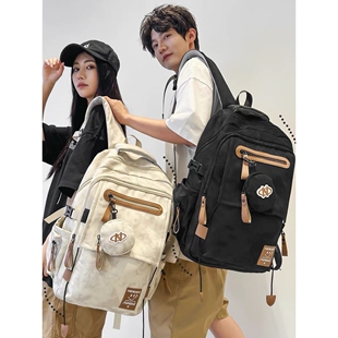 减负书包大学生男生初高中生电脑背包结实耐用大容量女旅行双肩包