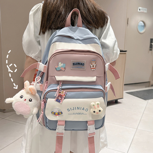 next MaxM女童书包小学生一三到六年级大容量轻便减负女孩背包新