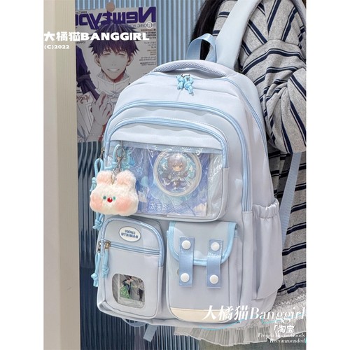 大容量痛包书包女生小学生三到六年级高颜值学院风书包初中生女孩