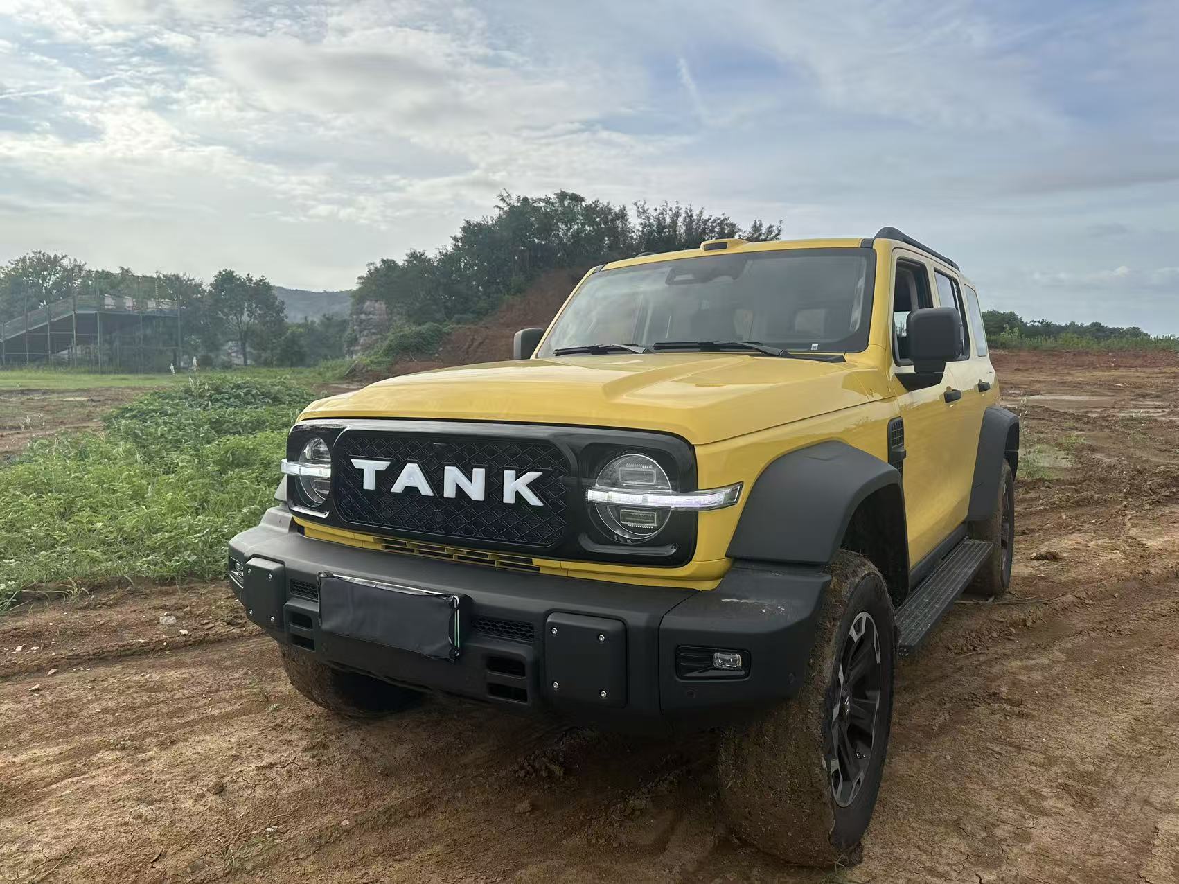 适用坦克300L改装LED发光字前脸TANK中网格删图片
