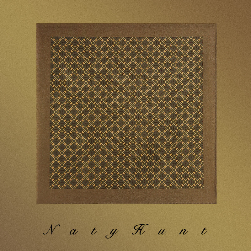 Natyhunt男士高级西服口袋巾经典复古印花系列桑蚕丝方巾男礼盒装