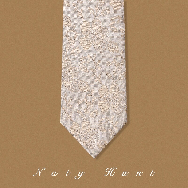 Natyhunt色织桑蚕丝商务休闲领带