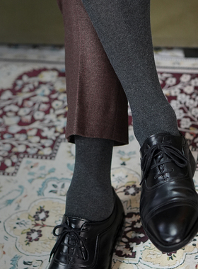 Natyhunt秋冬加厚长筒绅士袜男商务正装西装及膝高筒袜全棉长绒棉