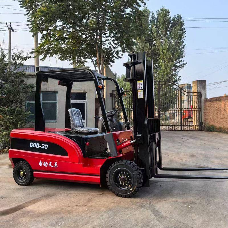 四轮电动叉车1/1.5/2/吨无腿配重座驾式全自动电动堆高铲车叉车