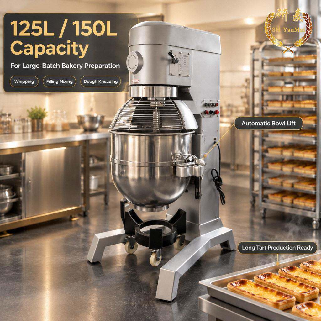 立式食品搅拌机商用蛋糕奶油 mixer B125L长条蛋挞液大容量搅拌机