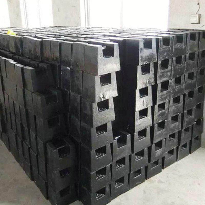 电梯校验配重铁地磅公斤吨标准m1砝码25kg铸铁包钢锁型法码20kg