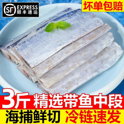 带鱼段鲜冻带鱼中段去头尾深海鱼