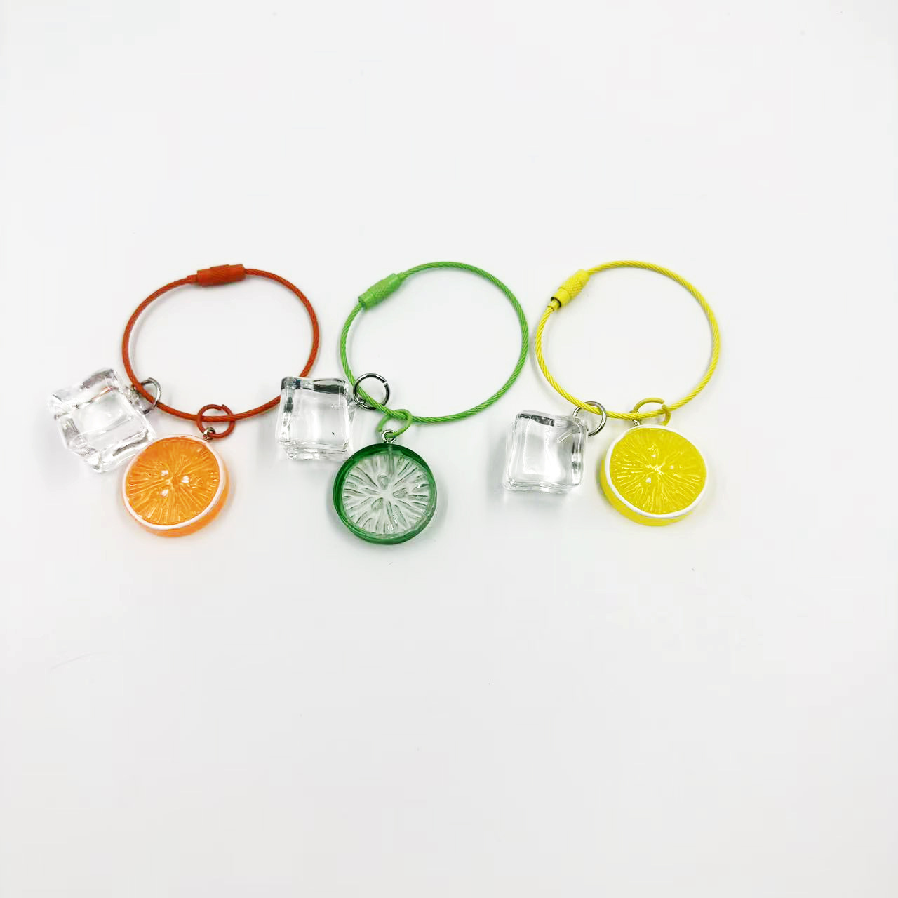 跨境热卖仿真水果蔬菜挂件树脂配件DIY手工耳环项链钥匙背包挂件