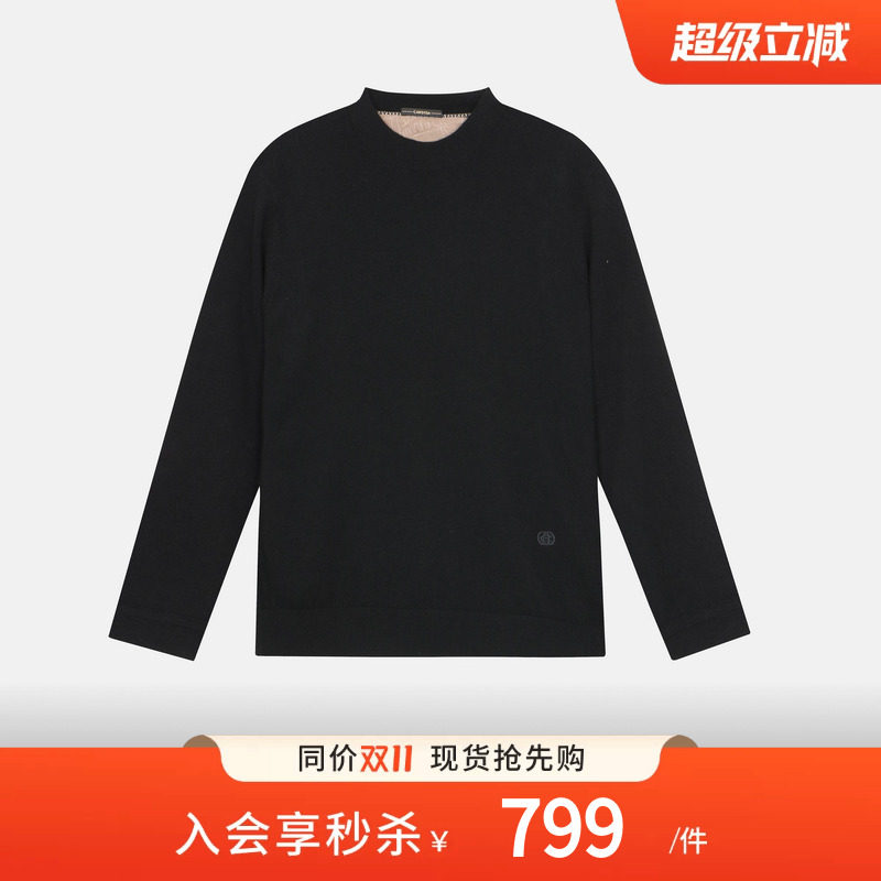 【100%羊绒】CARSYDA轻奢男装秋冬新品时尚半高领保暖针织衫