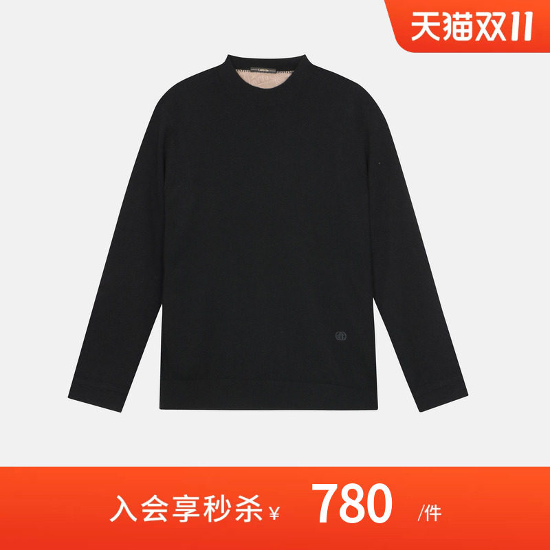 【100%羊绒】CARSYDA轻奢男装秋冬新品时尚半高领保暖针织衫