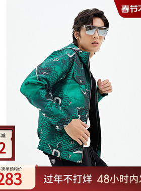 【GREEN CODE】CARSYDA轻奢设计师主题夹克时尚高级牛仔款外套男