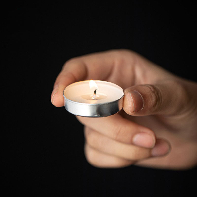 无烟茶蜡保温加热温茶煮茶香薰蜡烛酒店KTV圆形浪漫生日party蜡烛