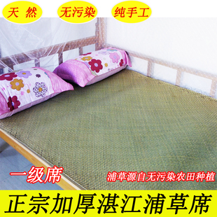 加厚湛江浦草席子纯天然纯手工编织折叠学生空调凉席四季可用家用