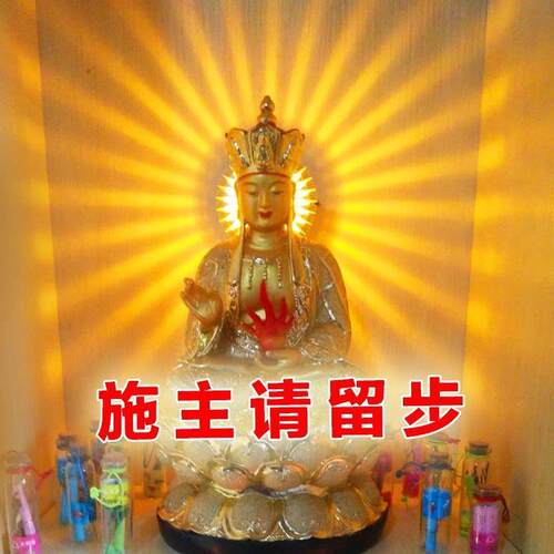 LED寺庙神像灯观音佛堂背