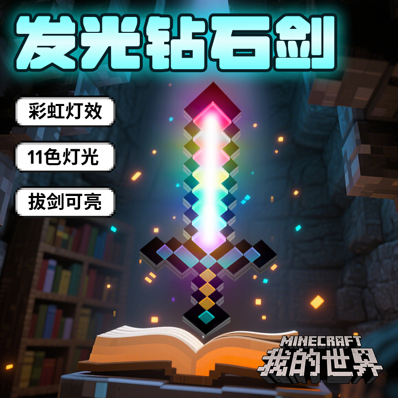 【新升级11色】我的世界钻石剑
