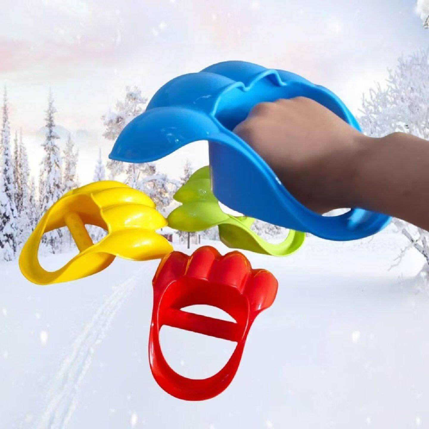 儿童玩雪工具神器雪球夹子堆雪人造型模具装备宝宝握把雪地恐龙爪